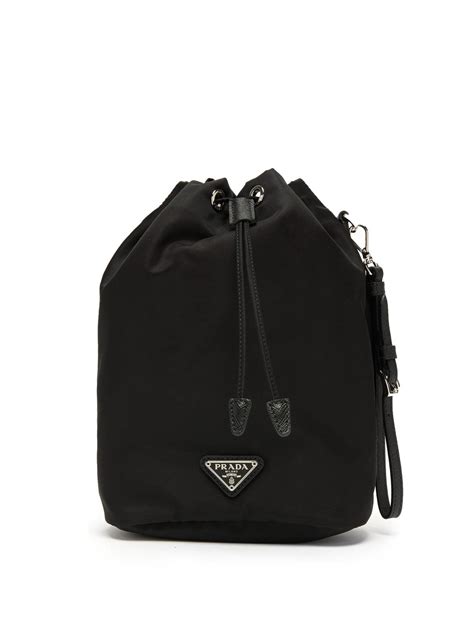 prada drawstring wrist pouch|prada nylon wrist pocket.